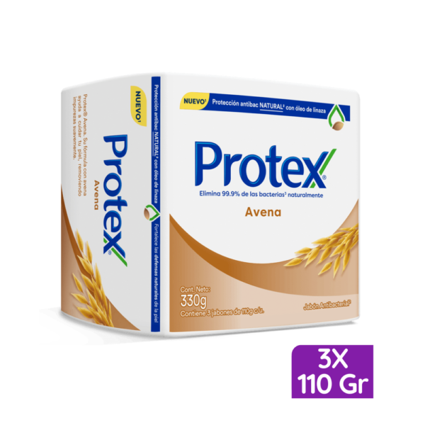 Jabón en Barra Protex Avena - 3 Uds 110 Gr