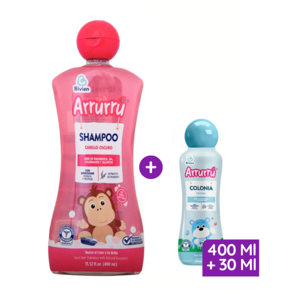 Arrurú Shampoo Cabello Oscuro x 400 Ml + Colonia Gratis