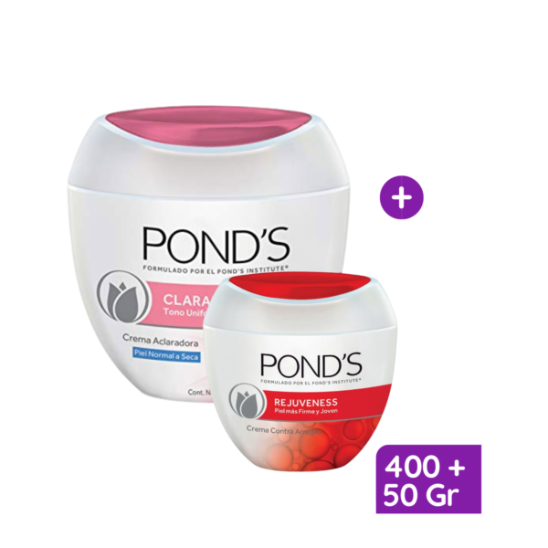 Ponds Crema Clarant B3 400 + Rejuveness Anti Arrugas 50 Gr